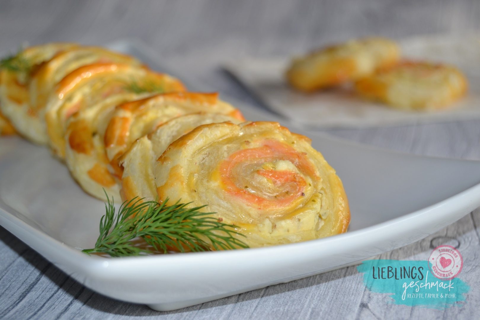 Blätterteig Lachsschnecken - Lieblingsgeschmack.de