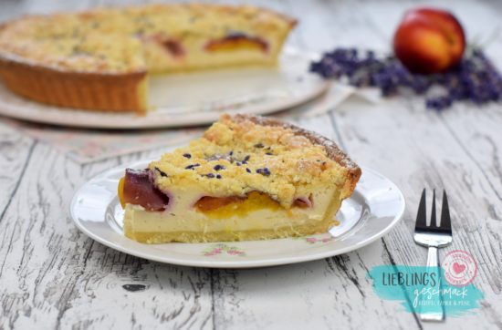 Lavendel Nektarinen Tarte - Lieblingsgeschmack.de