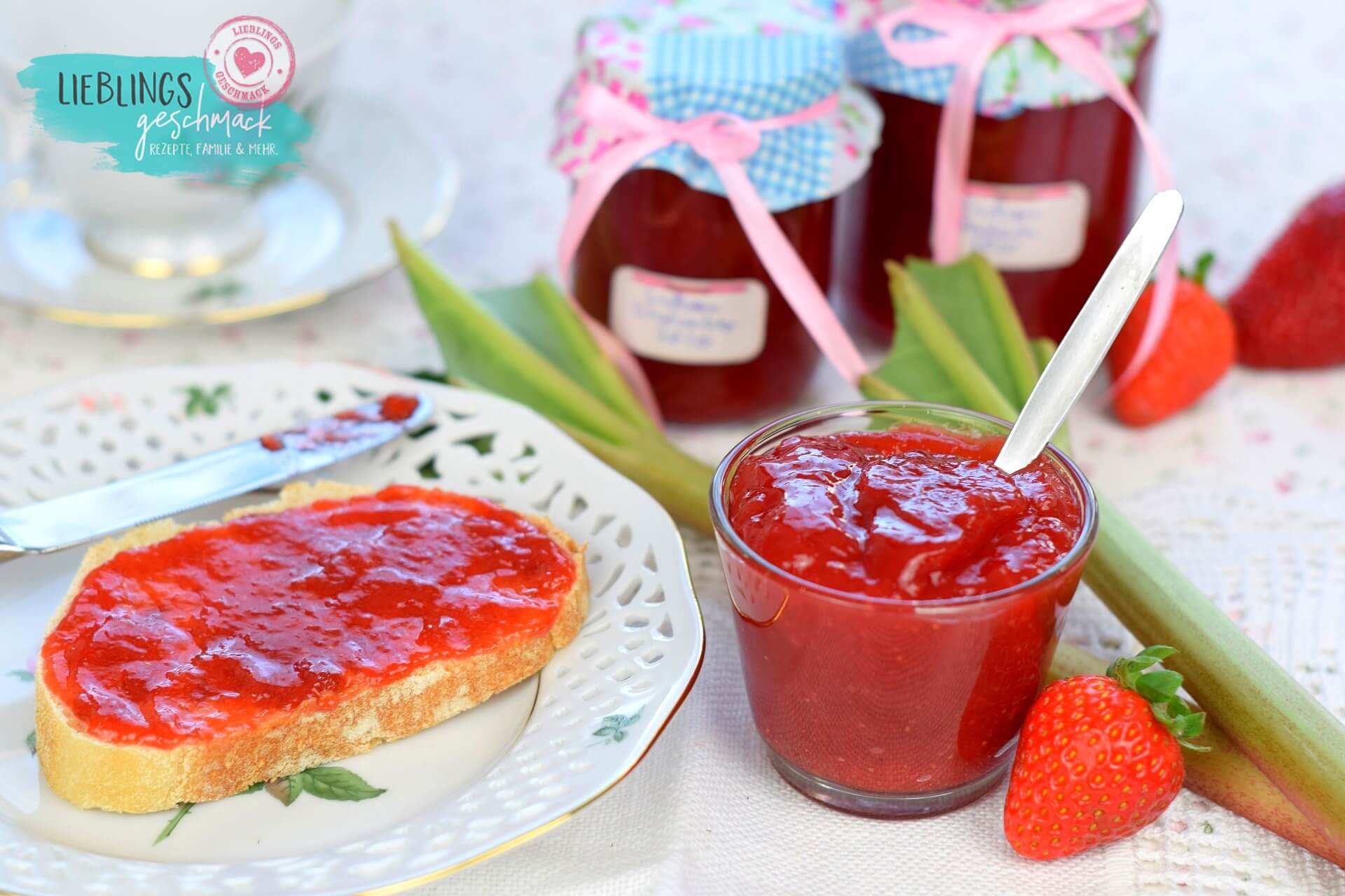 Erdbeer-Rhabarber-Marmelade selbsgemacht - Lieblingsgeschmack.de