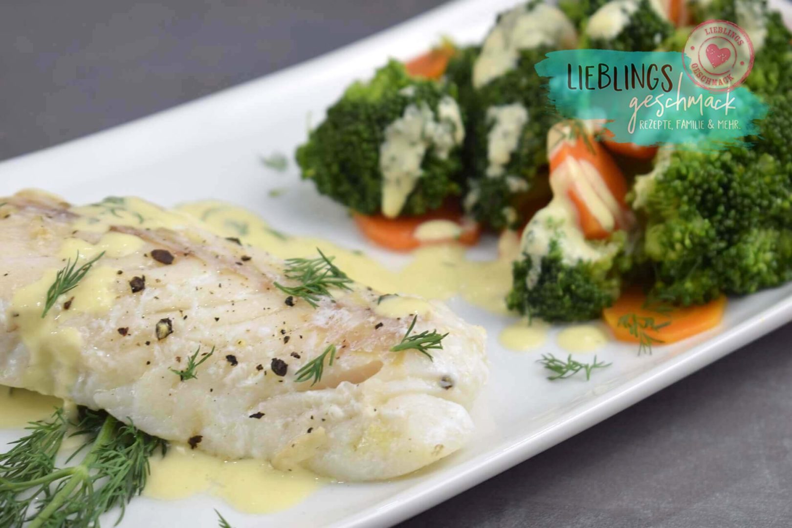 Kabeljau mit Gemüse in Honig-Senfsauce - Lieblingsgeschmack.de