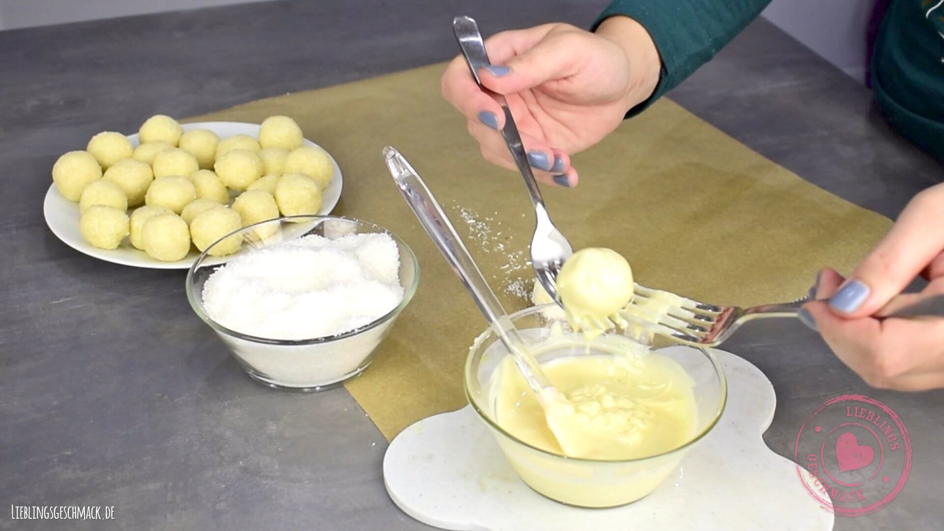 Kokos Schneebälle Pralinen - Lieblingsgeschmack.de